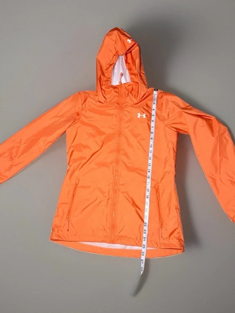 Under Armour Kids Orange Hooded Swim Rashguard Jacket
